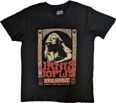 T-shirt Janis Joplin T-shirt Vintage Poster Unisex Black M - 1