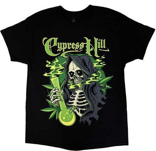 T-shirt Cypress Hill T-shirt Skull Bong Unisex Black M