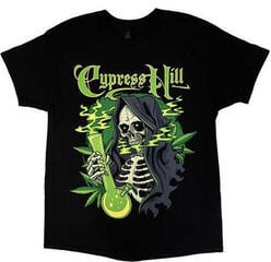 Shirt Cypress Hill Skull Bong Unisex T-shirt met korte mouwen/Black/Kort