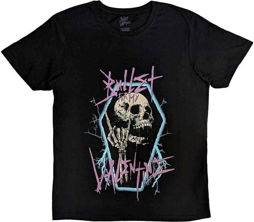 T-shirt Bullet For My Valentine T-shirt Thrash Skull Unisex Black XL