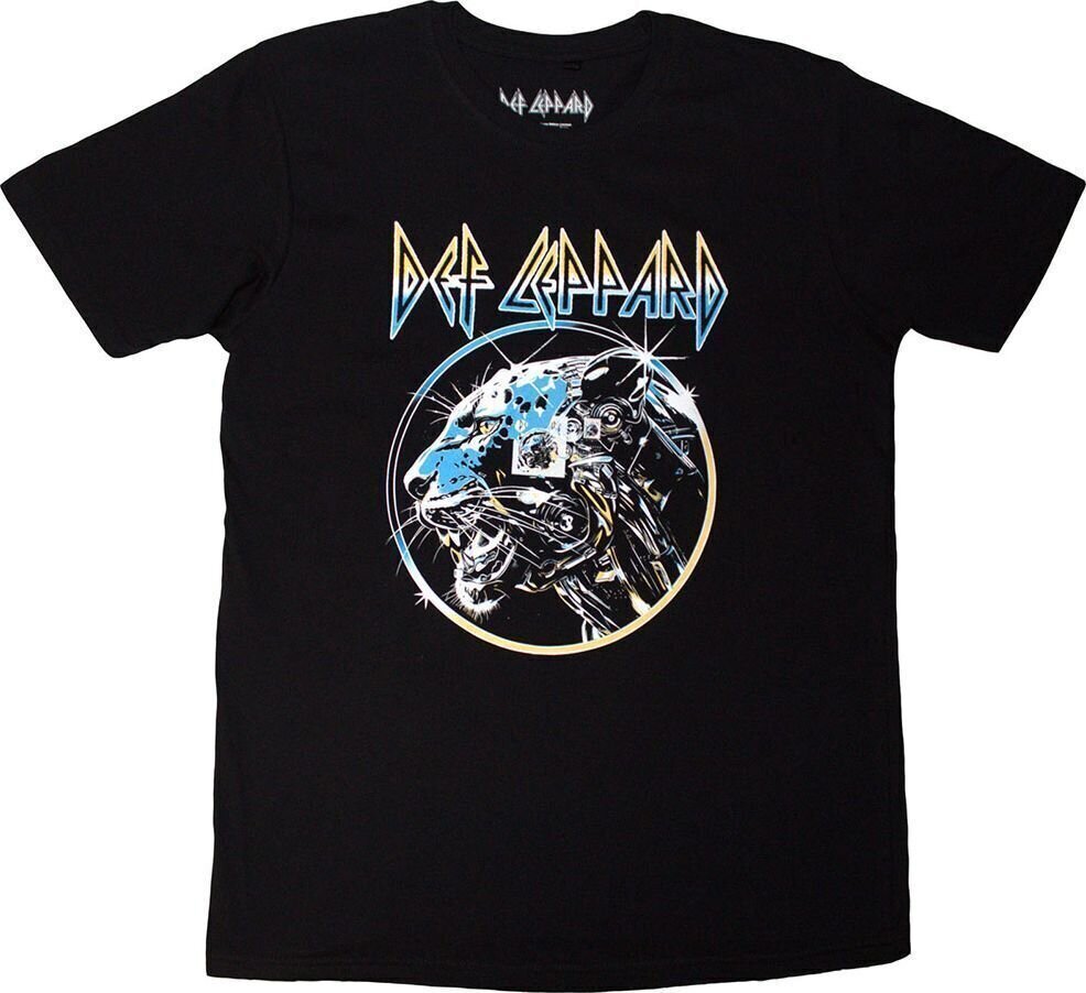 T-shirt Def Leppard T-shirt Metal Leopard Unisex Black S