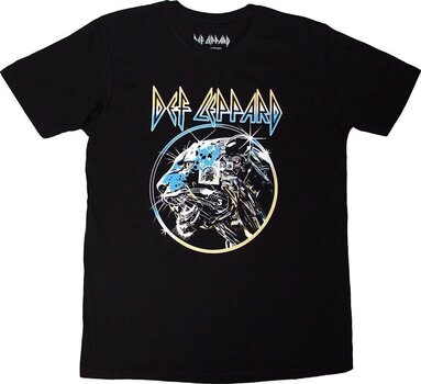 T-shirt Def Leppard T-shirt Metal Leopard Unisex Black S - 1