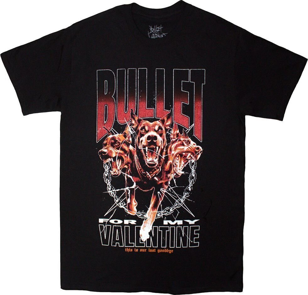 T-shirt Bullet For My Valentine T-shirt Last Goodbye Dogs Unisex Black 2XL