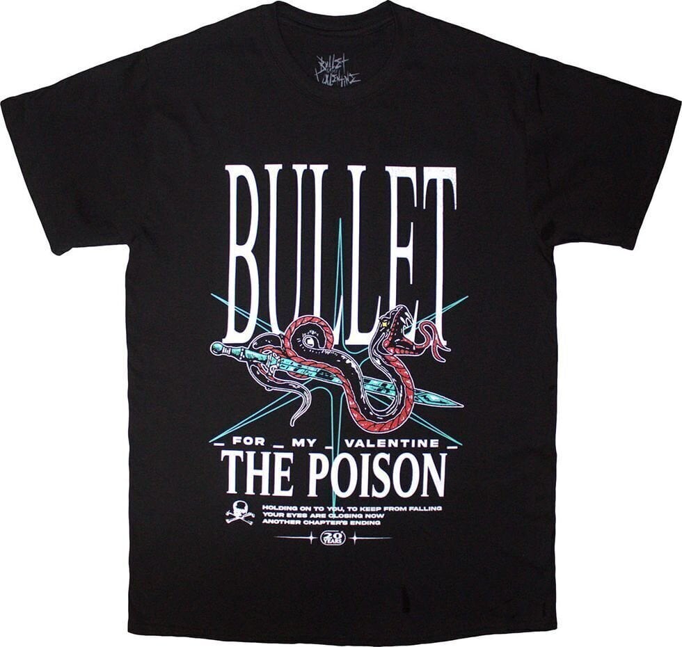 T-Shirt Bullet For My Valentine T-Shirt The Poison Snake Unisex Black S