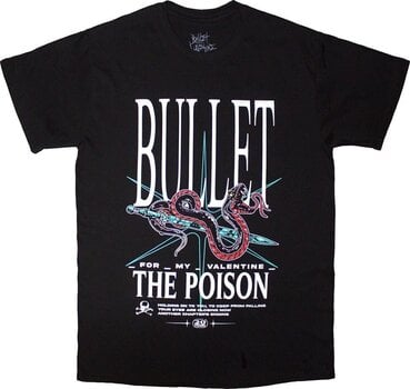 T-Shirt Bullet For My Valentine T-Shirt The Poison Snake Unisex Black S - 1