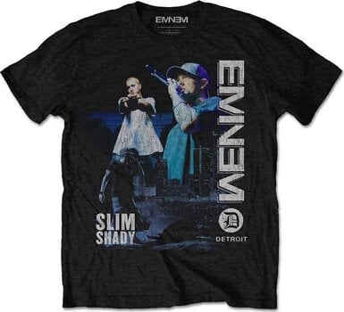 T-Shirt Eminem T-Shirt Detroit Unisex Black 2XL - 1