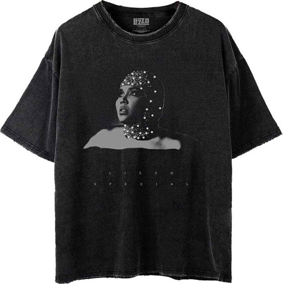 Lizzo Tričko Special B&W Photo Unisex Black 2XL