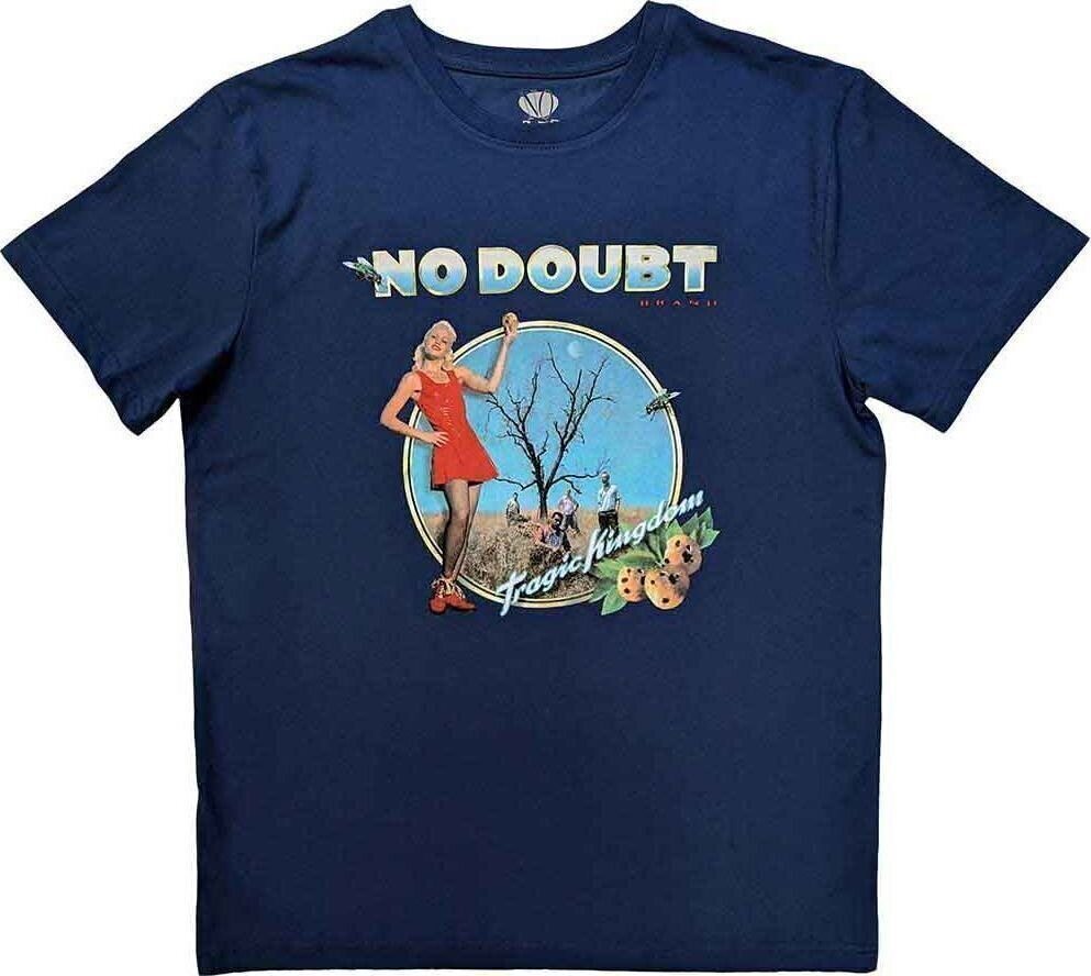 T-shirt No Doubt T-shirt Tragic Kingdom Unisex Denim Blue XL
