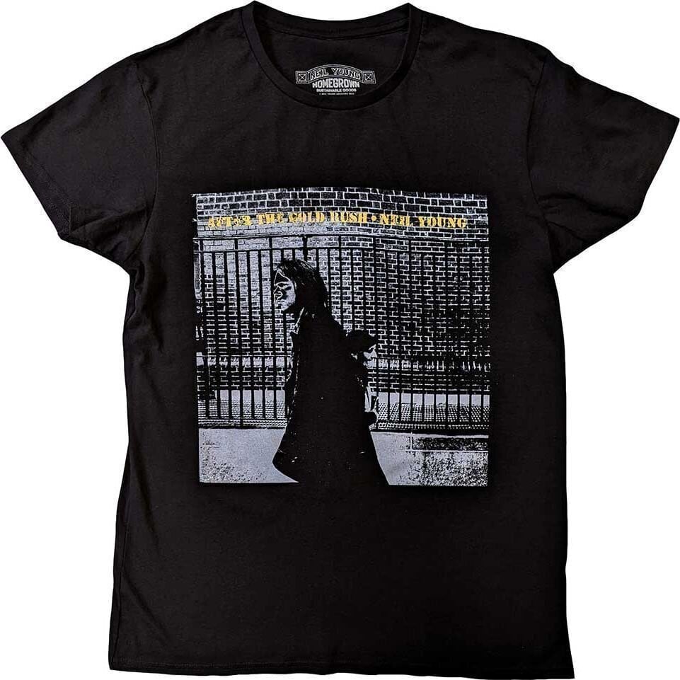 T-shirt Neil Young T-shirt After The Gold Rush Unisex Black XL
