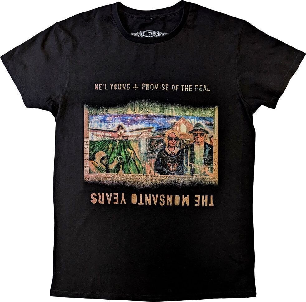 T-Shirt Neil Young T-Shirt Monsanto Years Unisex Black S