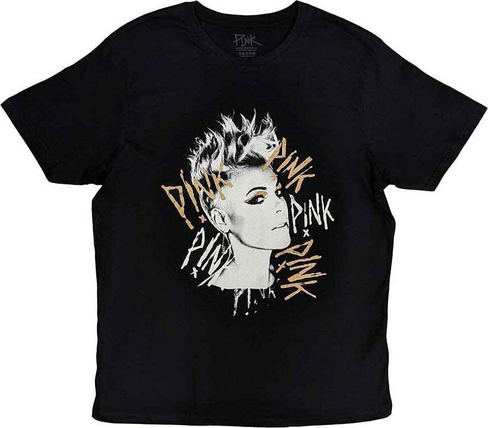 T-shirt Pink T-shirt Ladies Boyfriend Unisex Black L