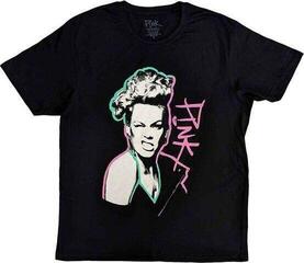 Риза Pink Paint Pen Unisex Тениска с къс ръкав/Black/Къси