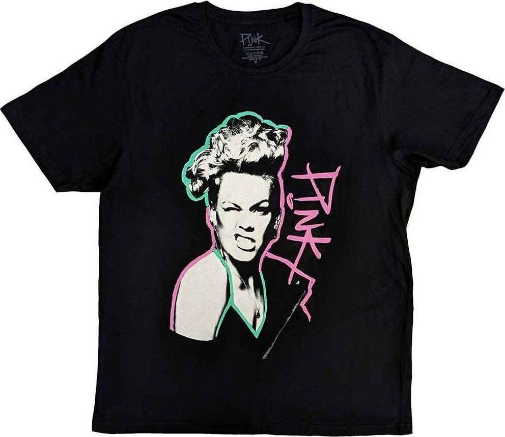 T-shirt Pink T-shirt Paint Pen Unisex Black 2XL