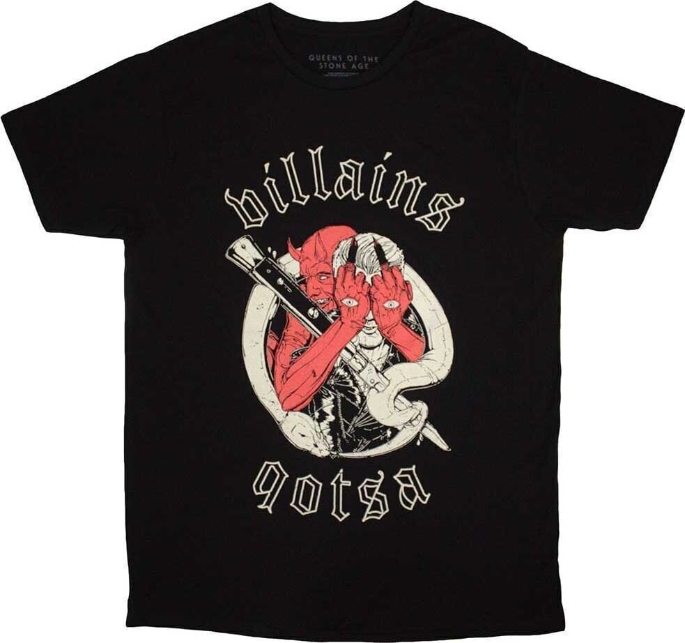 T-Shirt Queens Of The Stone Age T-Shirt Villains Unisex Black S