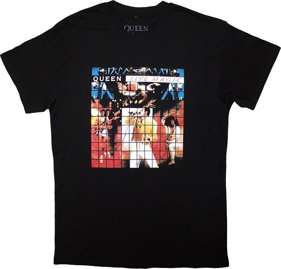 T-shirt Queen T-shirt Live Magic Unisex Black M