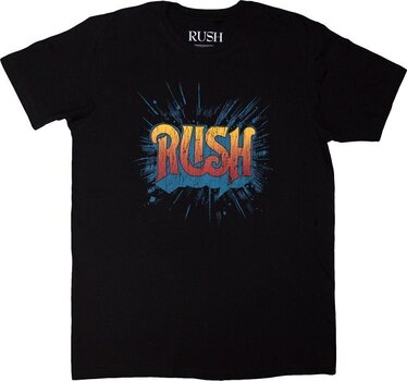 T-shirt Rush T-shirt Tour 74-75 Unisex Black 2XL - 1