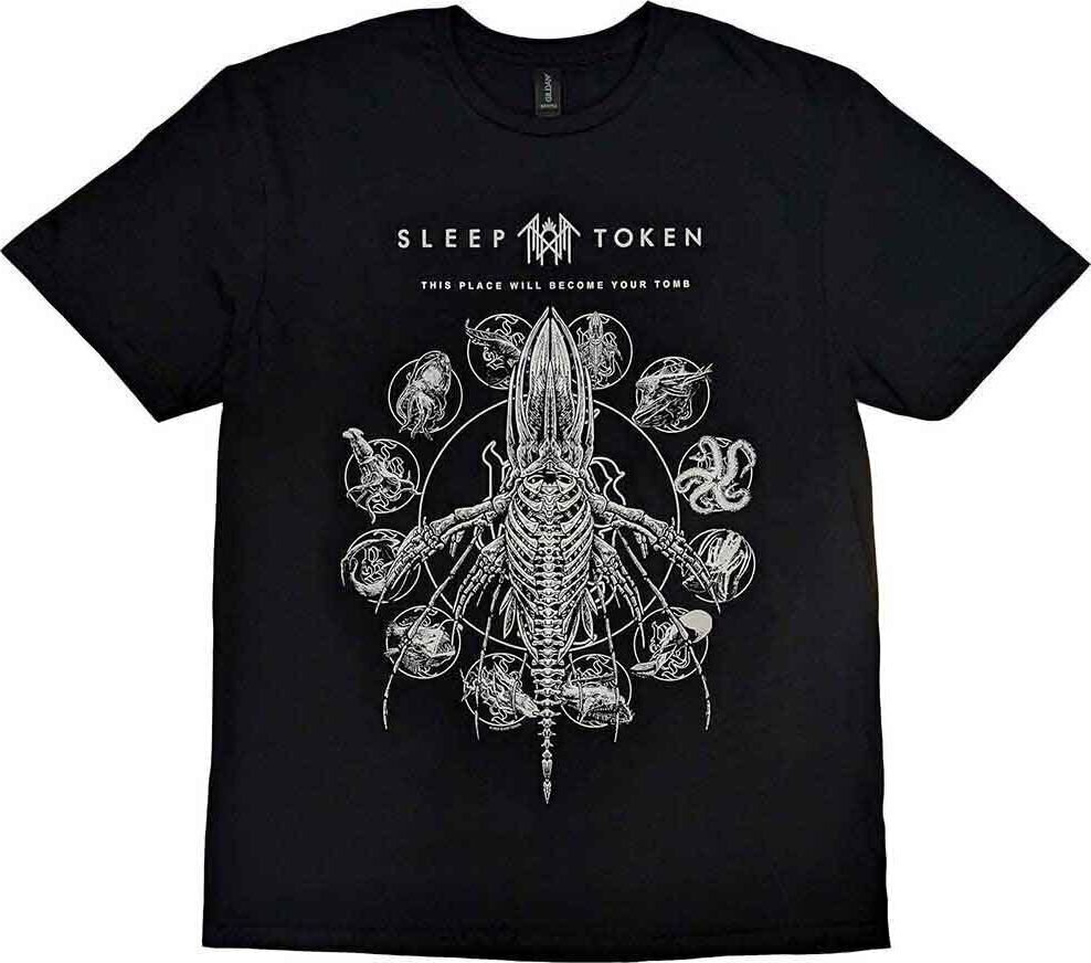 T-shirt Sleep Token T-shirt Tomb Whale Unisex Black L