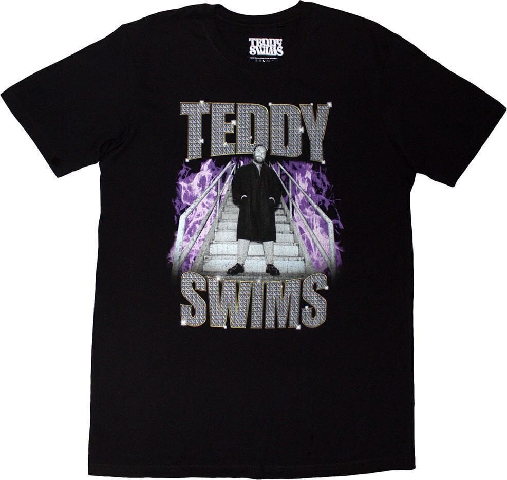 T-shirt Teddy Swims T-shirt Retro Bootleg Unisex Black S