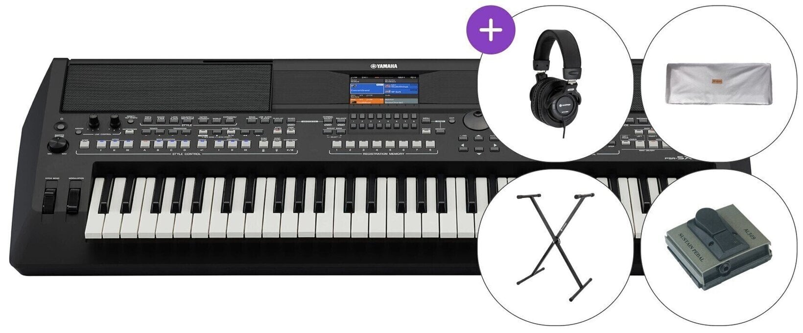 Yamaha PSR-SX600 Deluxe SET Keyboard profesjonaly - Muziker