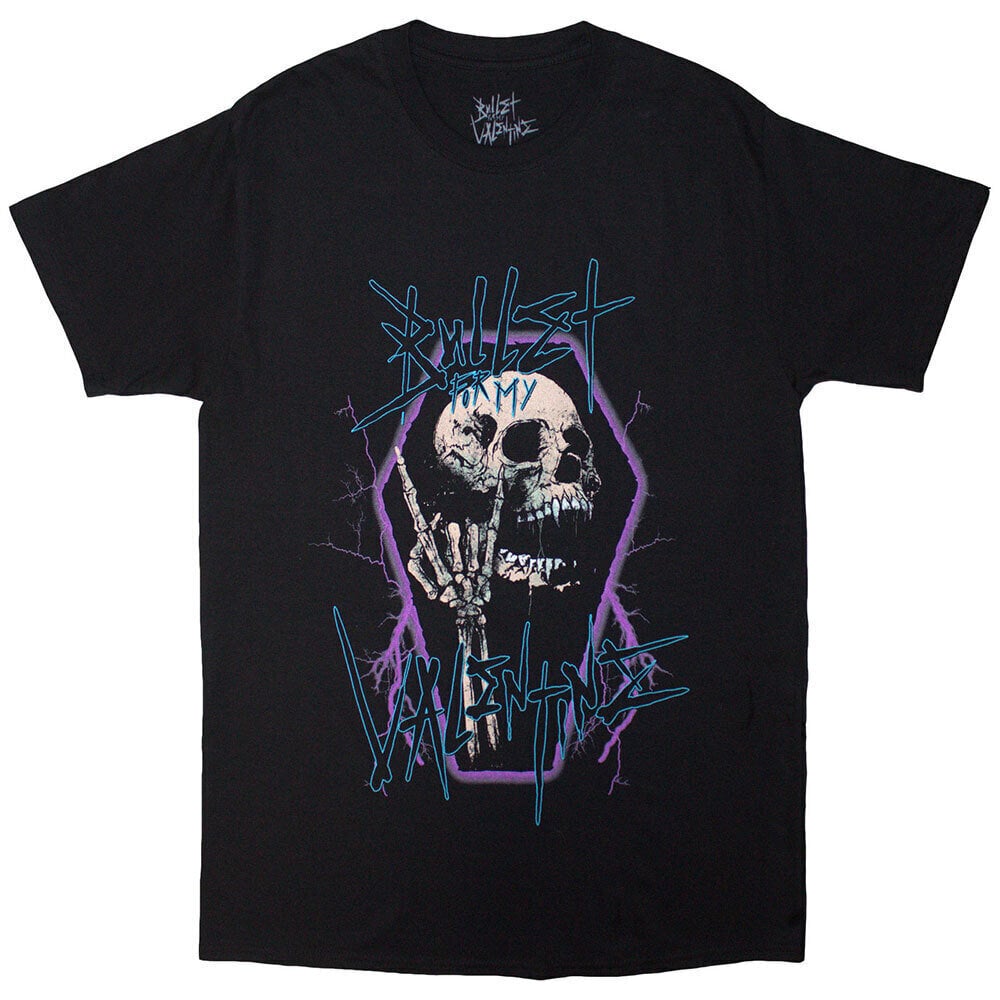 T-shirt Bullet For My Valentine T-shirt Thrash Skull Unisex Black XL