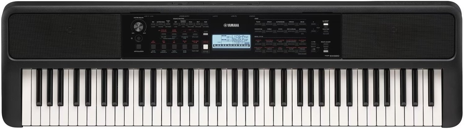 Klawiatura z dynamiką Yamaha PSR-EW320 Klawiatura z dynamiką Black (Tylko rozpakowane)
