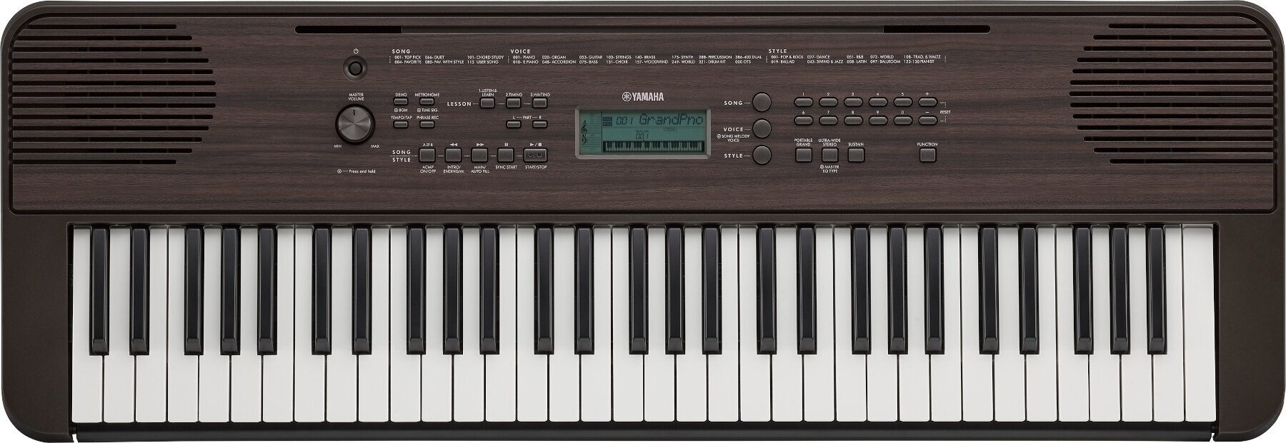 Klawiatura z dynamiką Yamaha PSR-E360 Klawiatura z dynamiką Dark Walnut (Jak nowe)