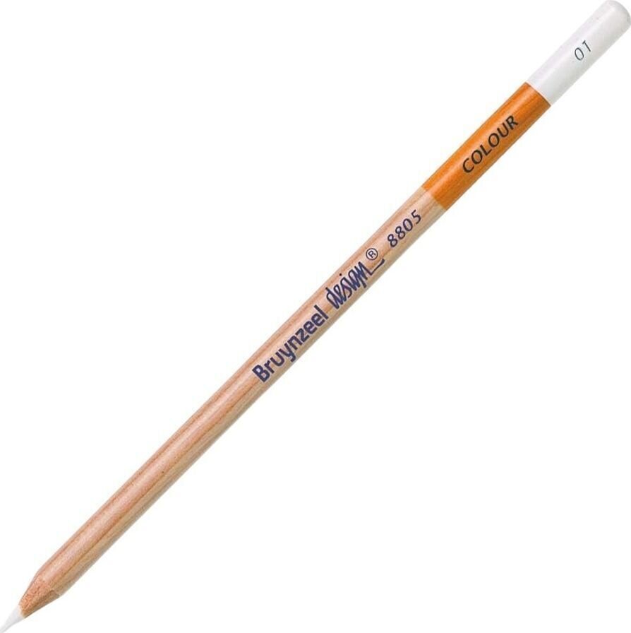Colour Pencil Bruynzeel Design Colour Coloured Pencil White 1 pc