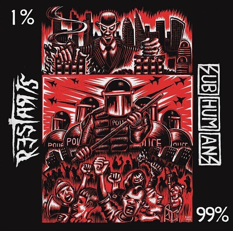Disc de vinil Subhumans / The Restarts - 99% / 1% (45 RPM) (7" Vinyl)