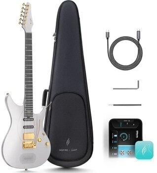 Electric guitar Enya Music Inspire Ozielzinho Cust Midnight Gray Electric guitar - 1