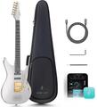 Enya Music Inspire Ozielzinho Cust Midnight Gray E-Gitarre