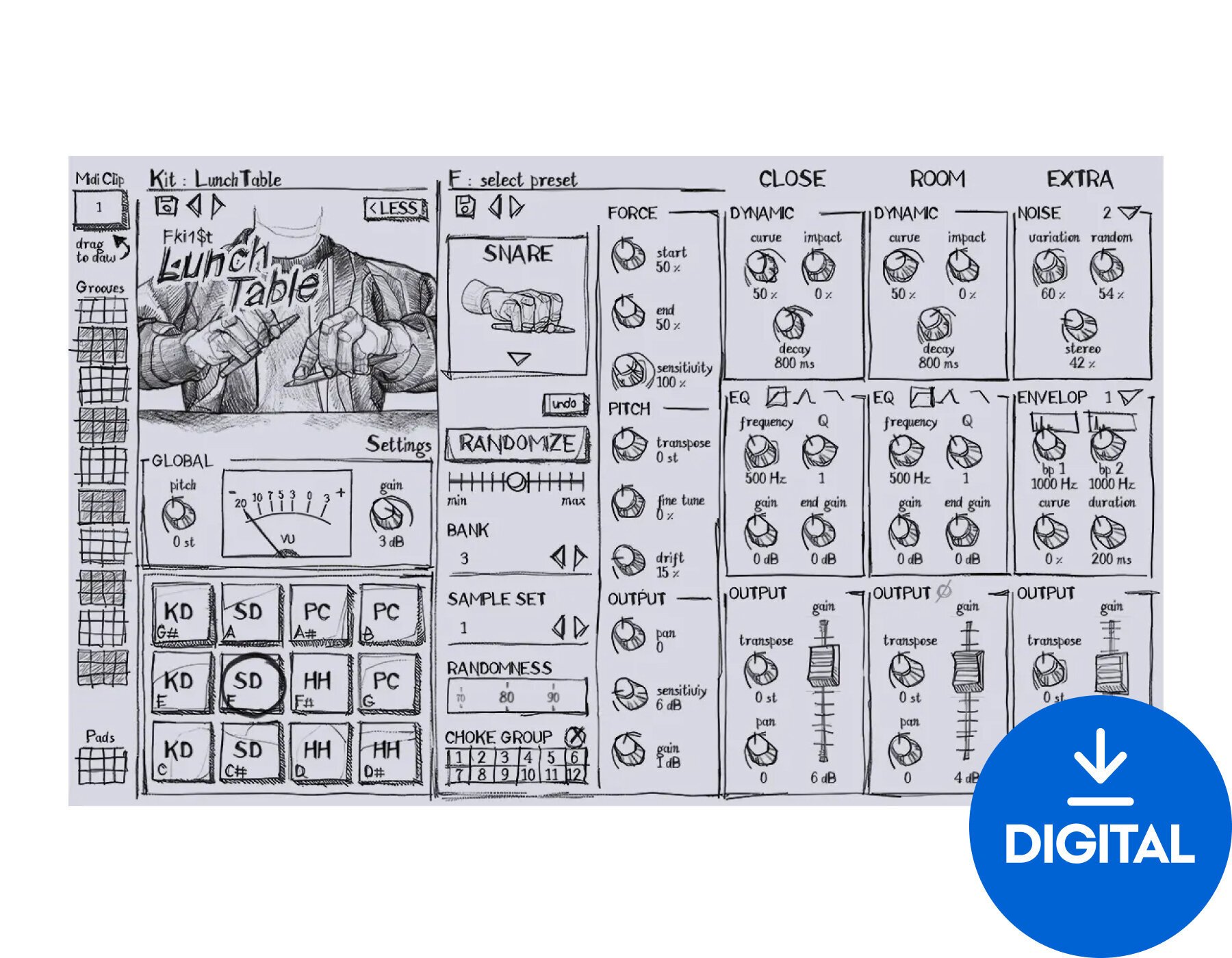 VST Instrument BEATSURFING LunchTable (Digitalni izdelek)