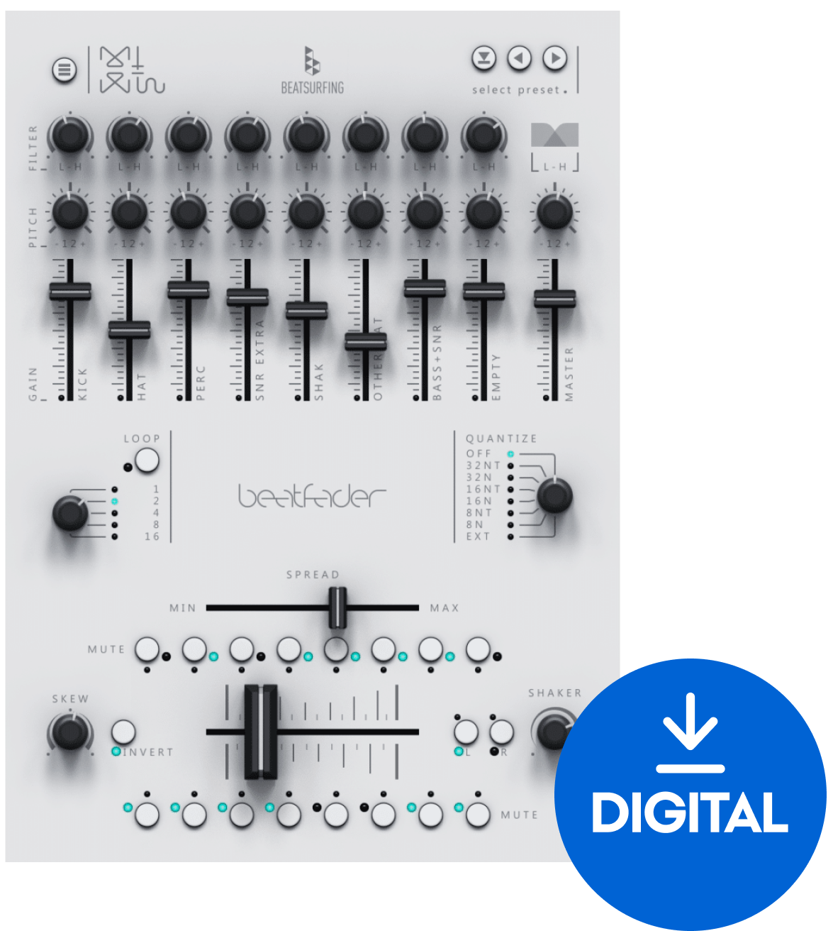 VST Instrument BEATSURFING beatfader (Digitaal product)
