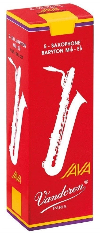 Plátek pro baryton saxofon Vandoren Java Red Cut 2.5 Plátek pro baryton saxofon
