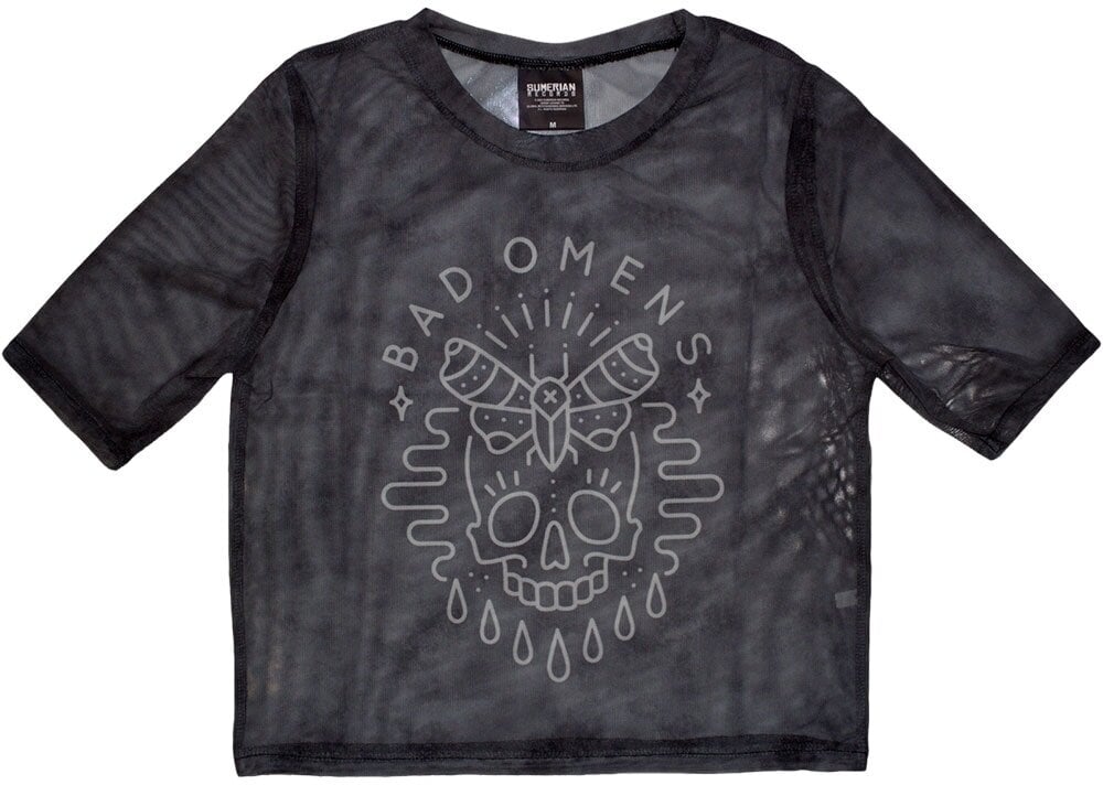 Košulja Bad Omens Moth Skull Charcoal Grey XS Ženske Košulja