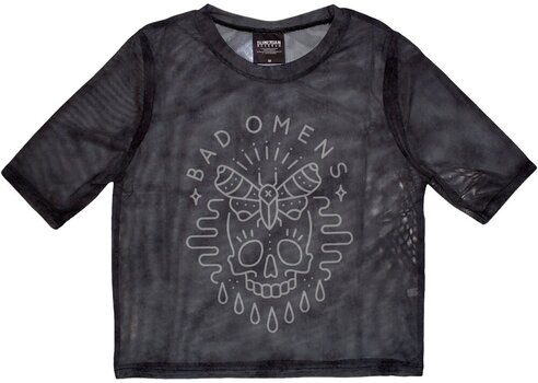 Tricou Bad Omens Moth Skull Gri cărbune L Damă Tricou - 1