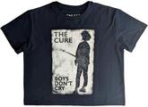 The Cure Boys Don't Cry B&W Crop Top Navy Blue S Naiste T-särk