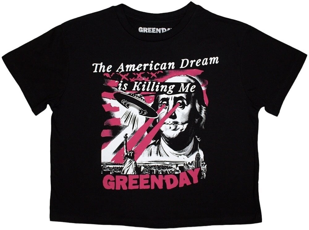 T-Shirt Green Day American Dream Black S Ladies T-Shirt