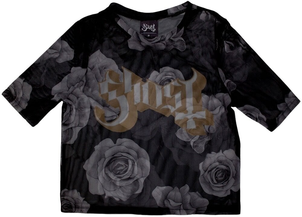 Ghost Tričko Logo & Roses Ladies Black XS