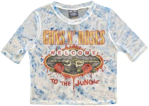 T-Shirt Guns N' Roses Welcome To The Jungle LV White XS Damen T-Shirt - 1