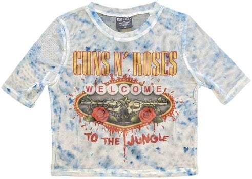 Tricou Guns N' Roses Welcome To The Jungle LV White S Damă Tricou - 1