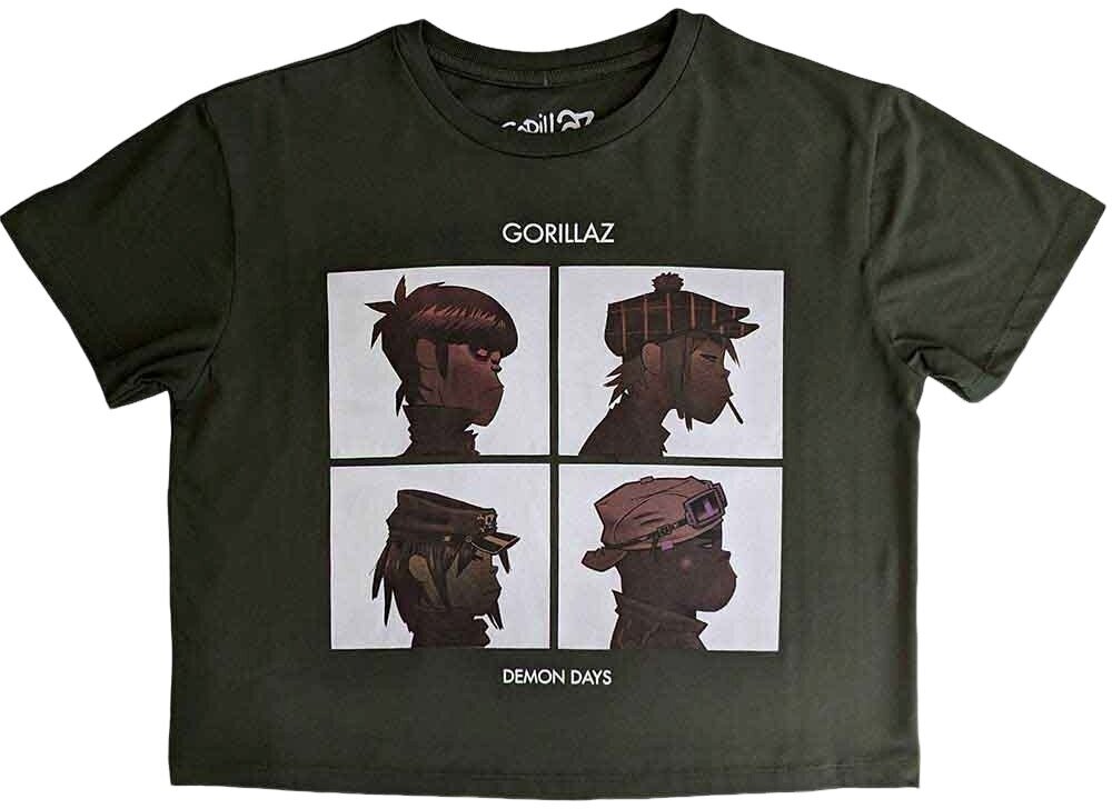 T-Shirt Gorillaz Demon Days Green XL Damen T-Shirt