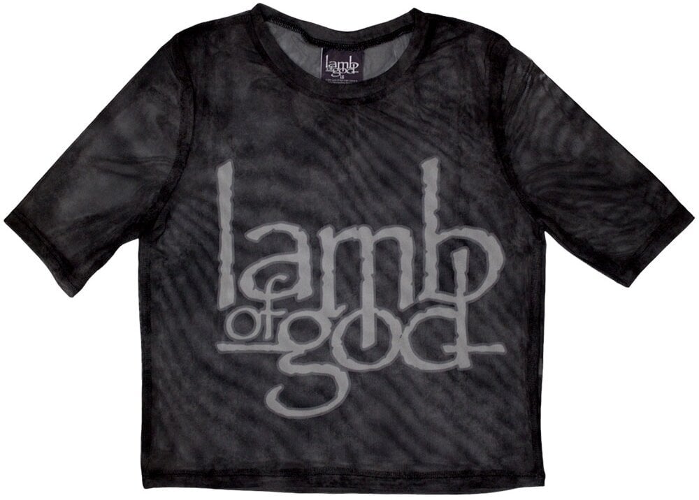 Camiseta de manga corta Lamb Of God Logo Black S De mujer Camiseta de manga corta