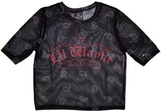 T-Shirt Lil Wayne T-Shirt Script Logo Ladies Black M