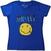 Camiseta de manga corta Nirvana Xerox Happy Face Blue S Camiseta de manga corta