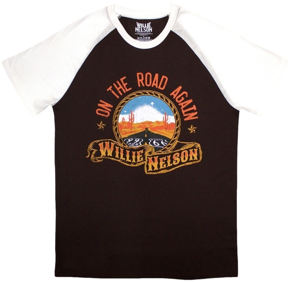 Majica Willie Nelson Majica Route 66 Unisex White S