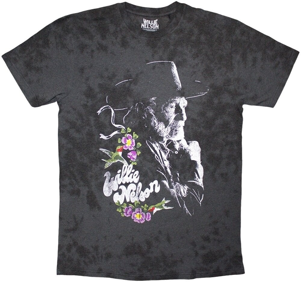 Majica Willie Nelson Majica Floral Unisex Black XL