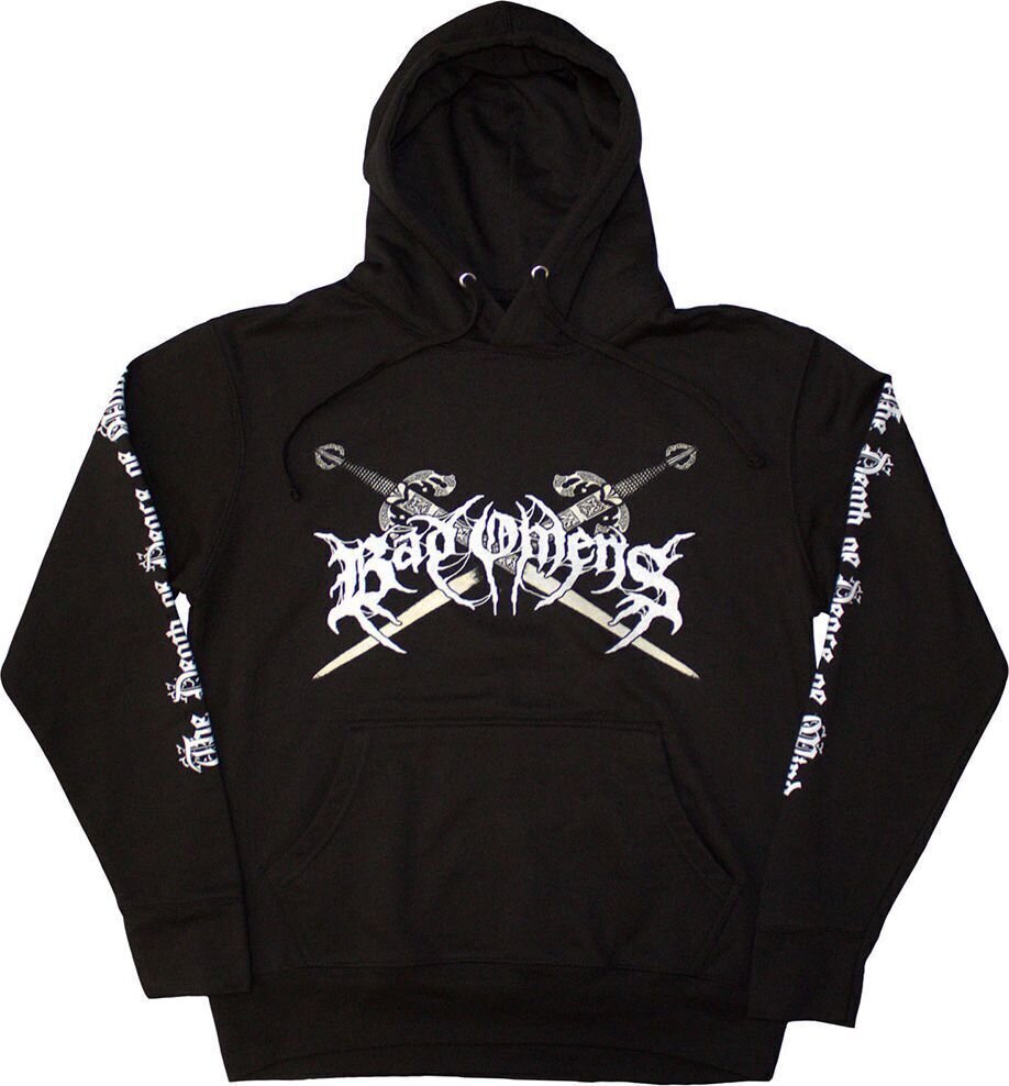 Hoodie Bad Omens Skull and Candles (Back Print) Black 2XL Hoodie
