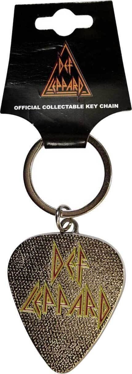Glazbeni privjesak Def Leppard Logo Pick Privjesak za ključeve