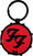 Music pendant Foo Fighters Ff Logo Drum Double-Sided Key Chain