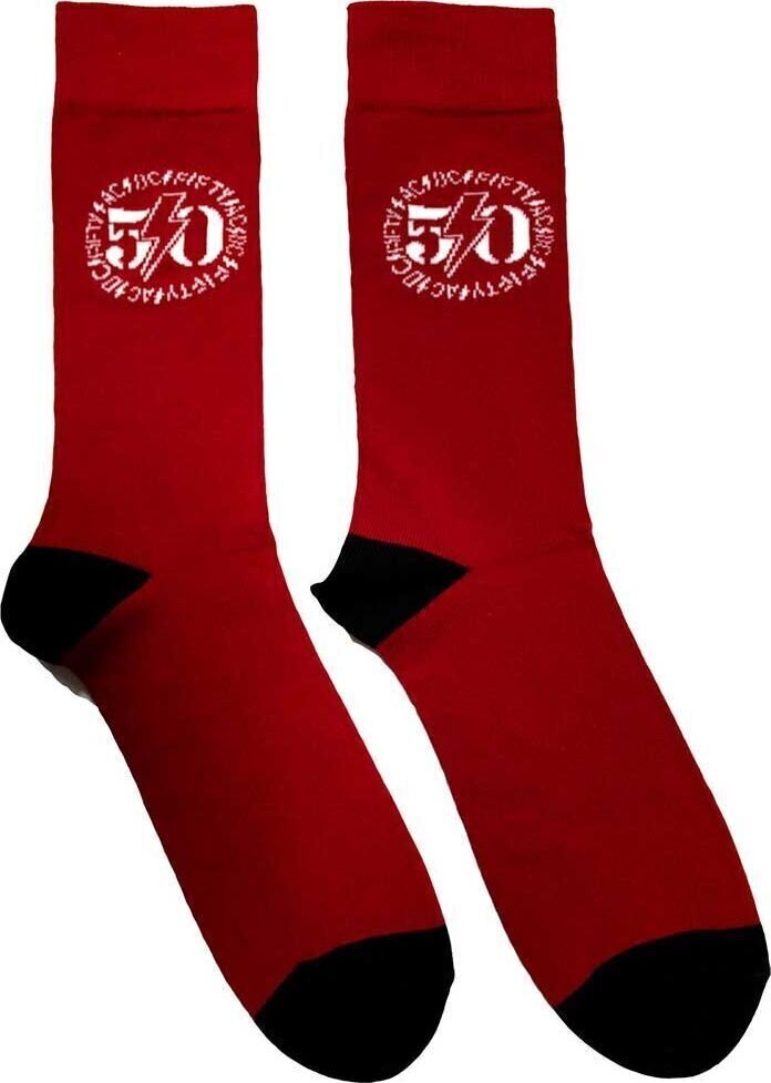AC/DC Ponožky 50th Logo Red 39-45